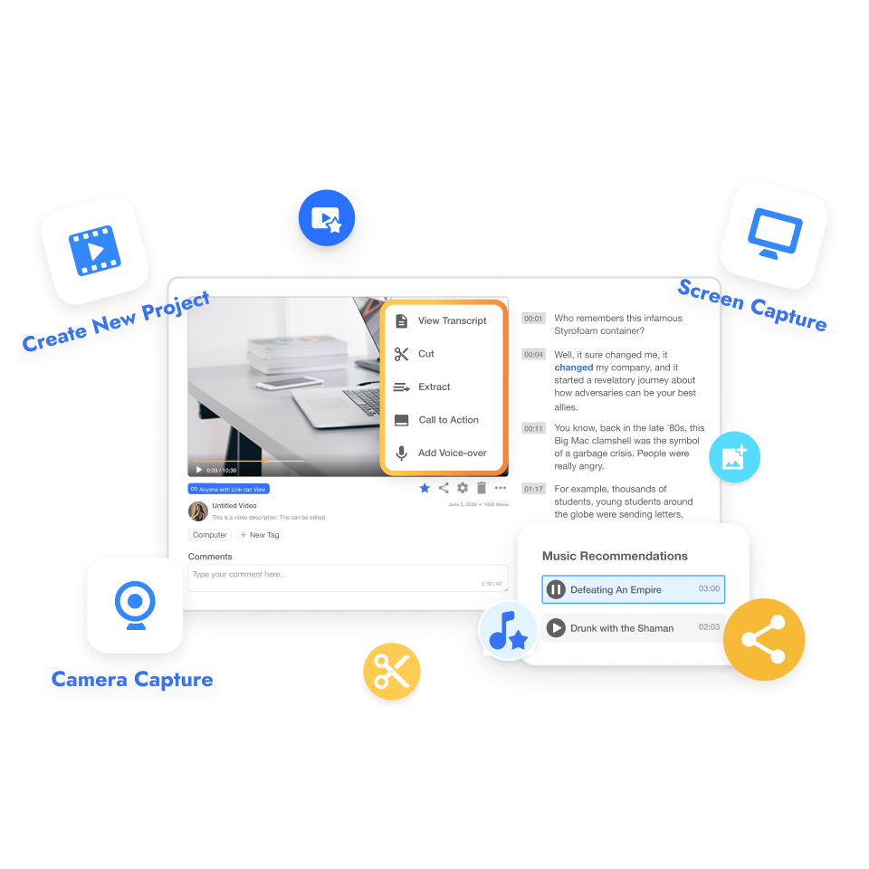 Sales teams use Visla’s automatic video editor to create product demos and personalized video messages.